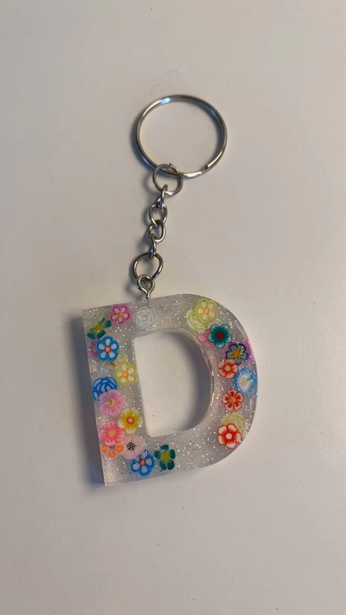 Porte clés lettre D