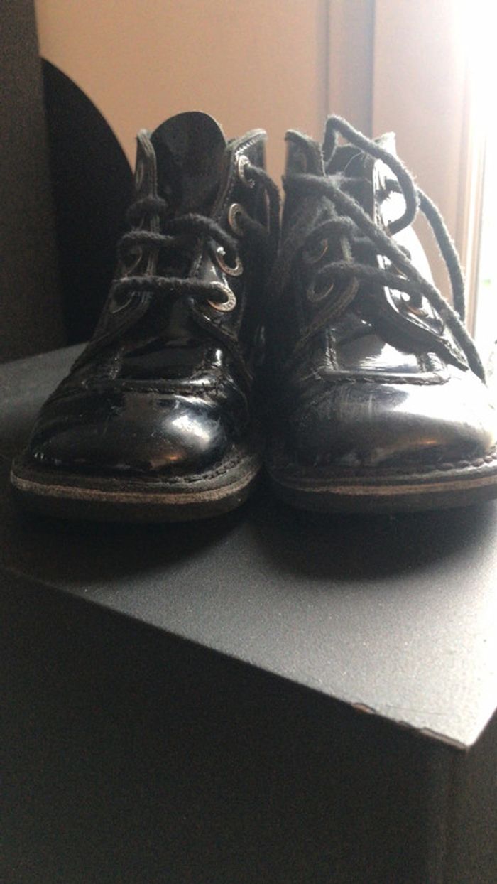 Kickers noir vernis