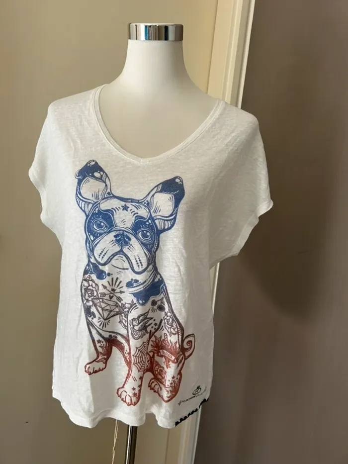 The Extreme collection T-shirt en lin, femme, taille 2/38 - photo numéro 2