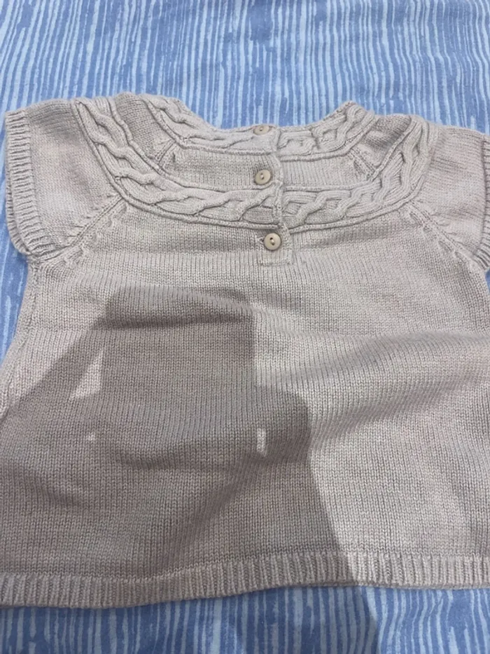 Pull en maille sans manches - photo numéro 3