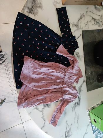 Lot 2 robes manches longues taille 9 mois
