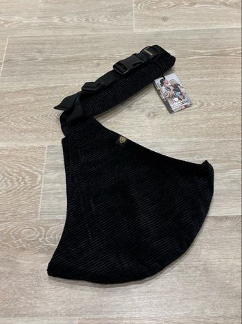 Porte bébé hanche Wildride neuf noir côtelé 