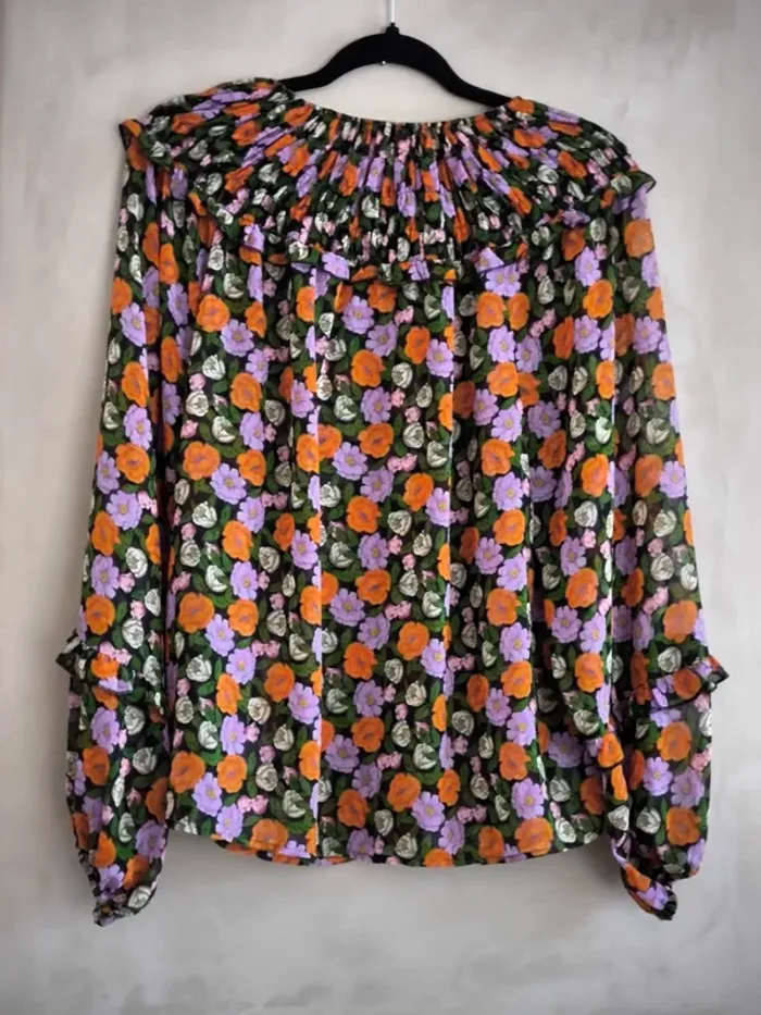 Blouse mousseline fleurie Mango 42 - photo numéro 13