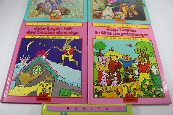 Hachette 1979 5 livres anciens Jojo Lapin, Celestine et Ranita - photo numéro 3