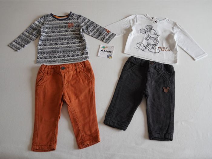 Gros Lot de Vêtements pour Garçon en 6 mois (17 pantalons + 11 hauts) - photo numéro 5