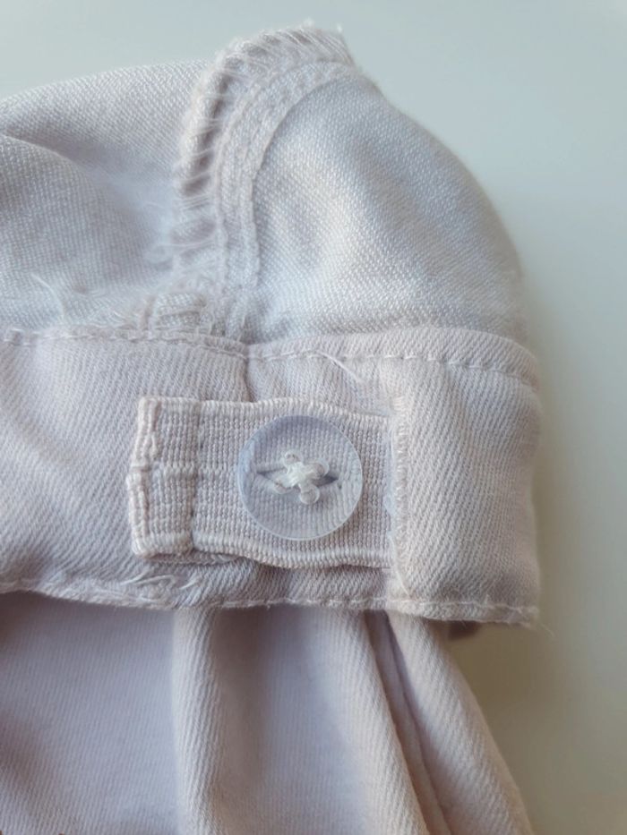 Pantalon rose Creeks taille 12 mois avec ceinture tressée - photo numéro 4