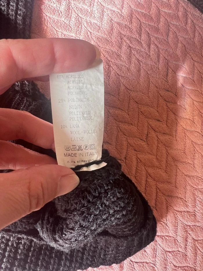 Robe pull noire à perles femme 38-42 comme neuve - photo numéro 6