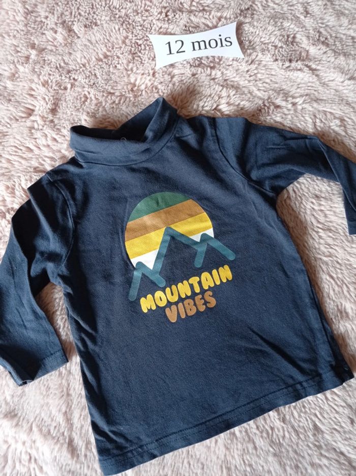 Sous-pull col roulé 12 mois