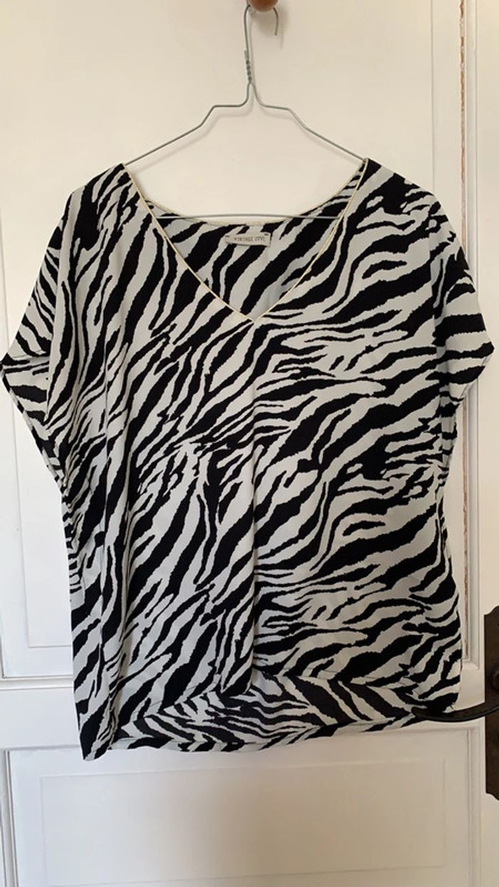 Top Vintage Love Zèbre