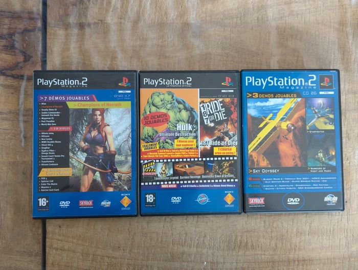 Lot de DVD de démo PlayStation 2