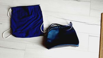 Sac bleu violet irisé 30 x 21 cm