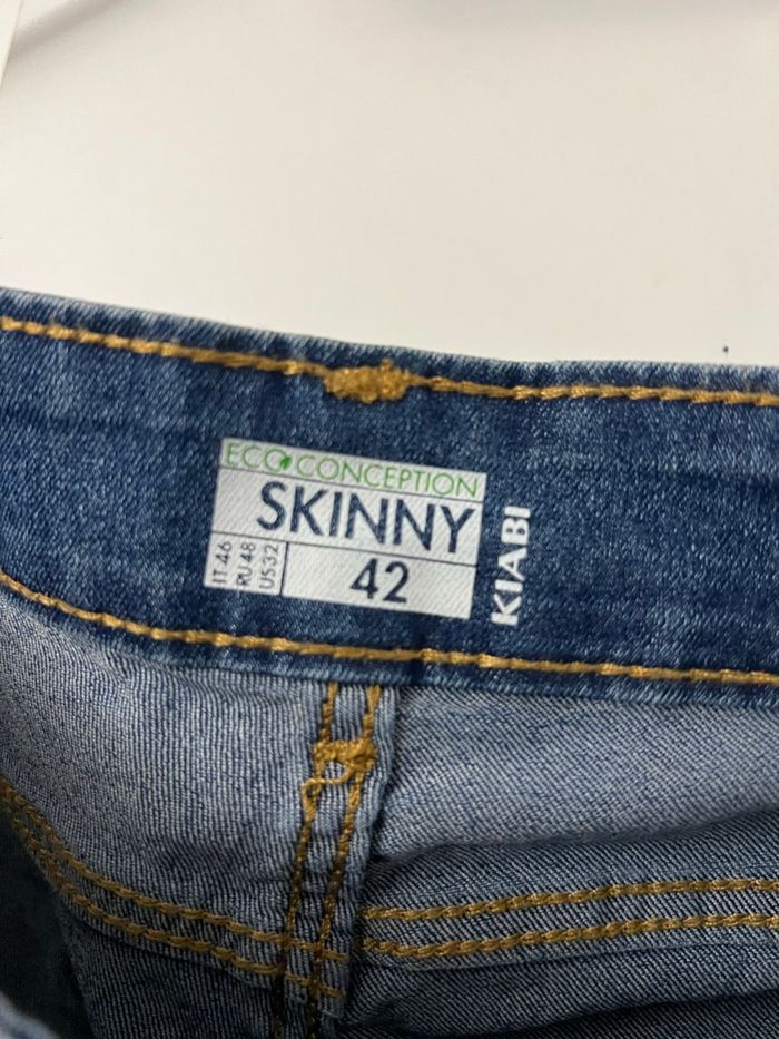 Jean skinny bleu brut Kiabi - photo numéro 4