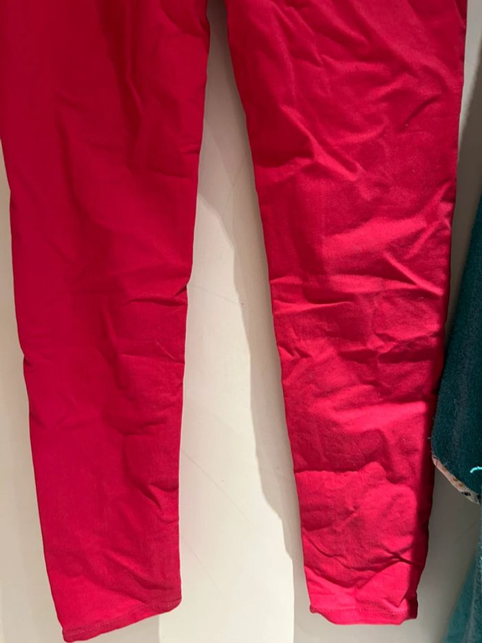 Pantalon slim rose fuchsia GEMO - Taille 40 - photo numéro 4