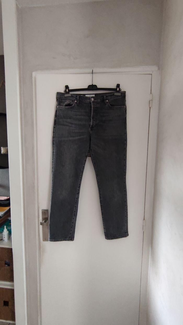 Pantalon femme jeans marque MNG taille 42 couleur noir - photo numéro 10