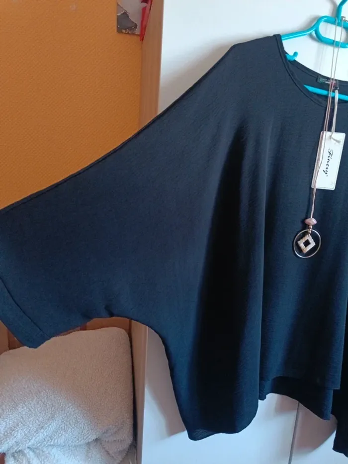 Tunique noire viscose - photo numéro 3