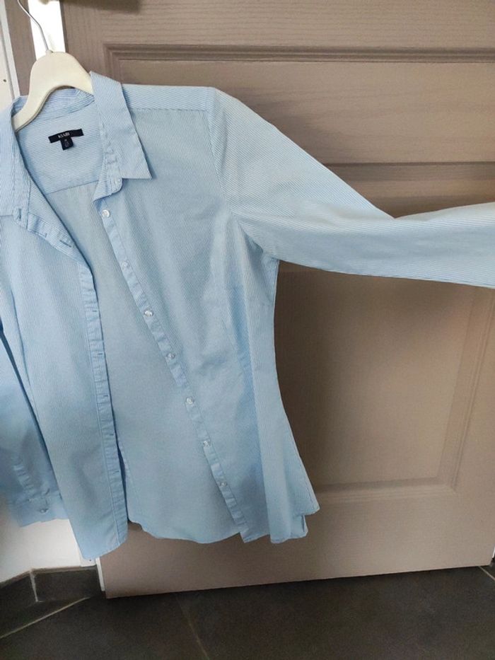 Chemise à rayures bleues. - photo numéro 3