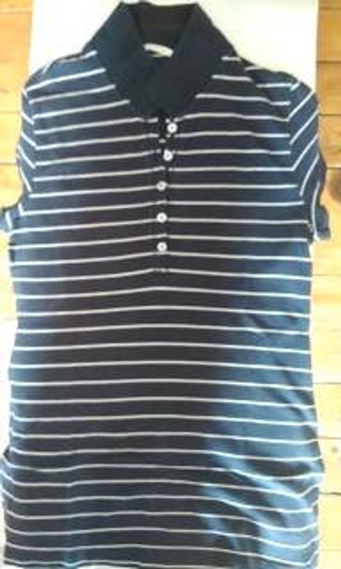 Petit polo marine et blanc - photo numéro 3
