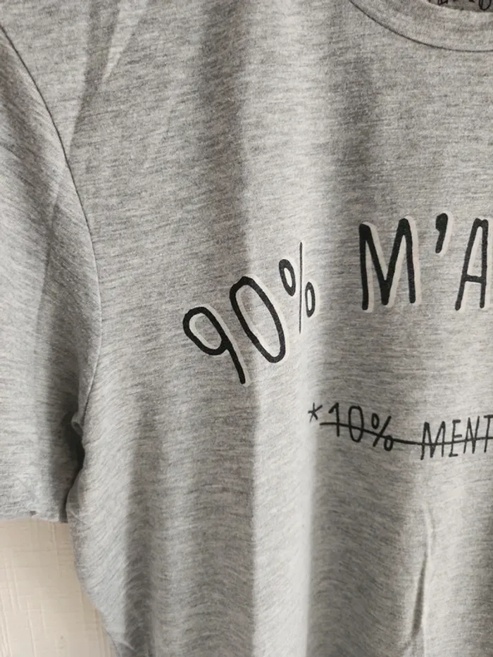 Tee-shirt manches courtes gris Celio M - photo numéro 5