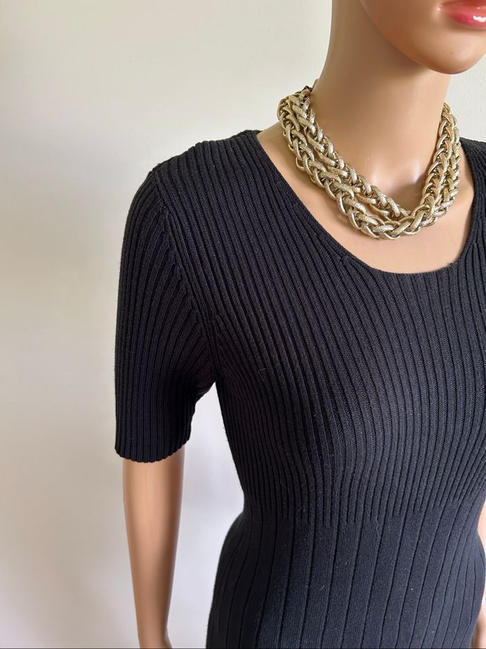 Robe pull noire à manches courtes Banana Republic taille M TBE - photo numéro 4