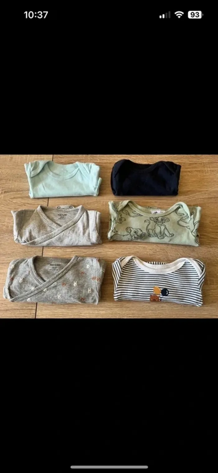 Lot 17 articles 6 mois