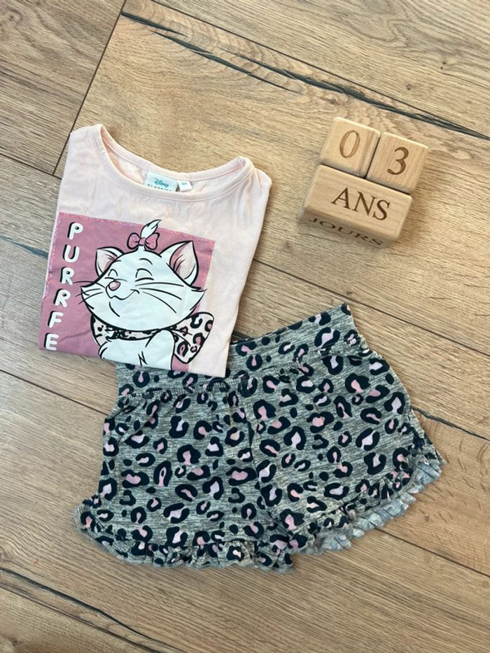 Pyjama d’été Marie les Aristochats fille 3 ans
