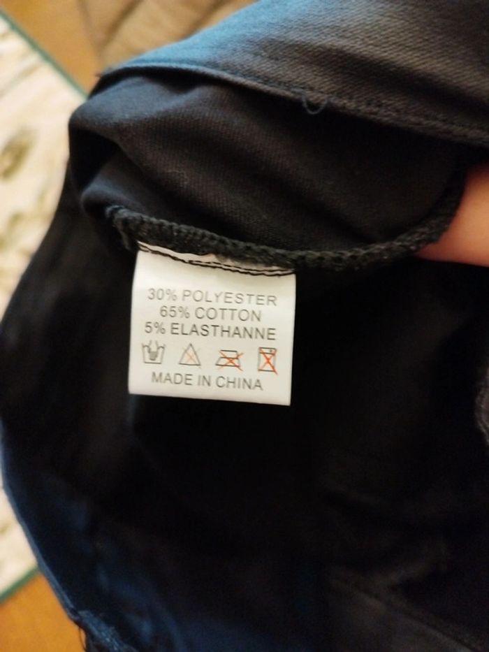 Jeans droit skinny noir poches vintage y2k M/38 - photo numéro 9