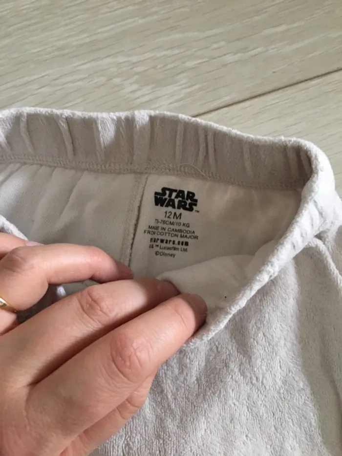 Pyjama 2 pièces velours 12 mois Star Wars - photo numéro 4