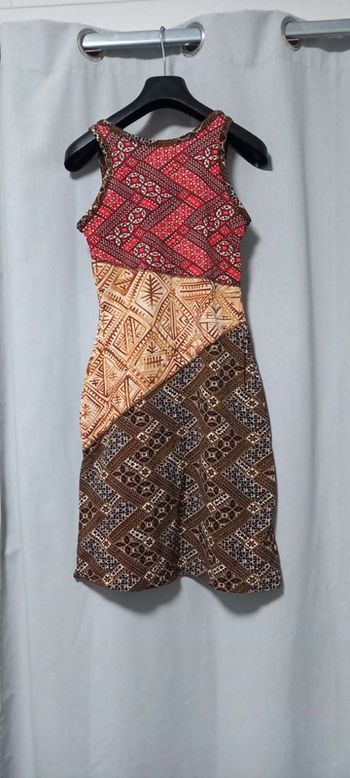 Robe Morgan 36 motifs marrons oranges rouges