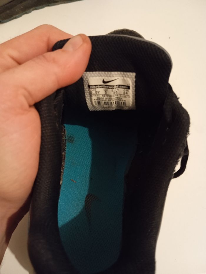 Basket noir grise et bleu Nike Airmax - photo numéro 5