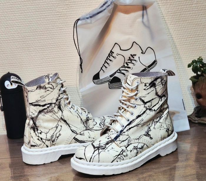 Dr. Martens bottines appelé pascal patent marble _ taille 38 - photo numéro 3