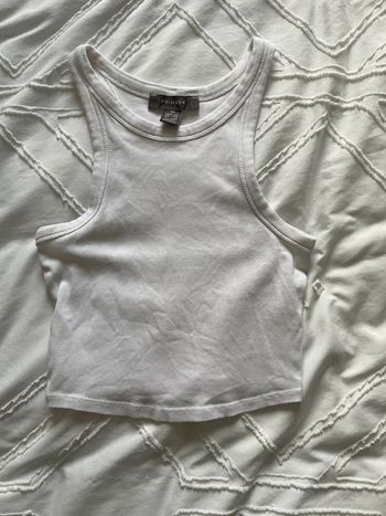 crop top blanc