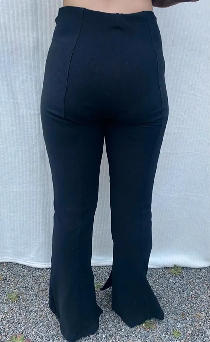 Pantalon noir patte d'eph taille 34 - photo numéro 7