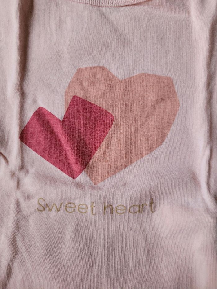 Pyjama motifs cœurs taille 18 mois - photo numéro 3
