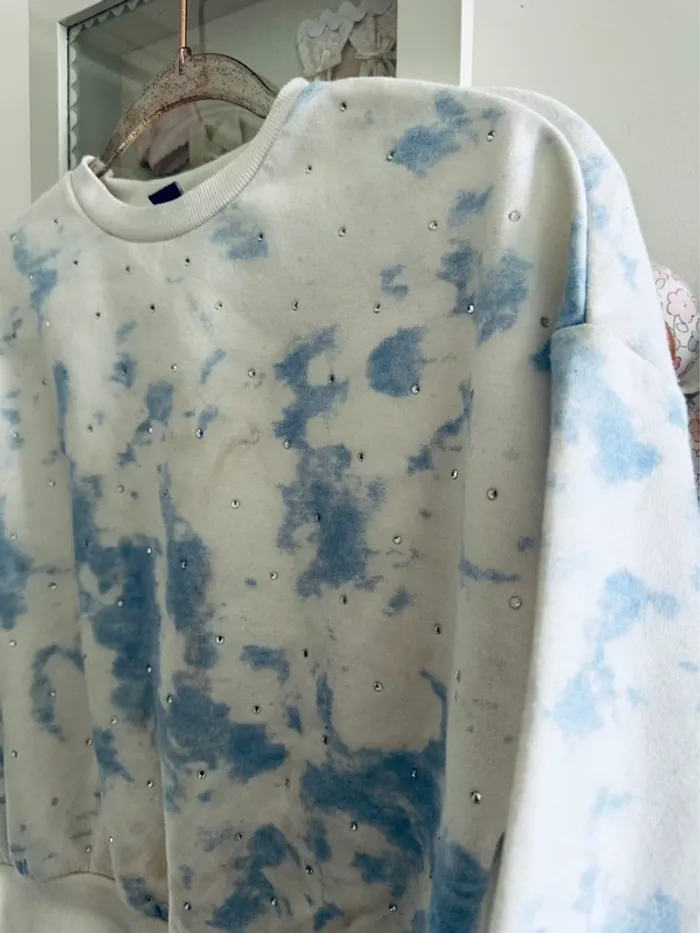 Pull décoloré strass - photo numéro 2