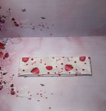 Adorable bandeau  imprimé fraises