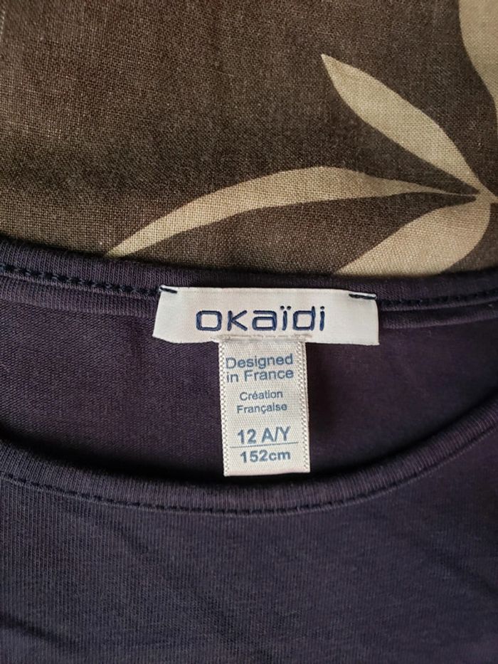 Lot de 2 t-shirts Okaïdi taille 12 ans - photo numéro 4