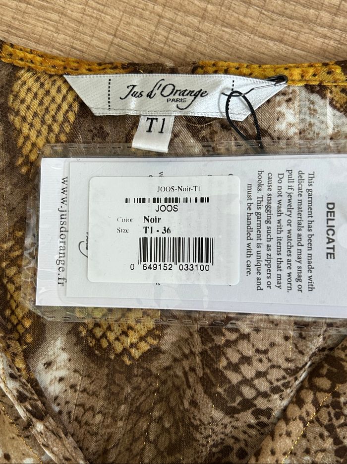 Robe imprimée neuve à manches longues Jus d’Orange taille 1 - photo numéro 9