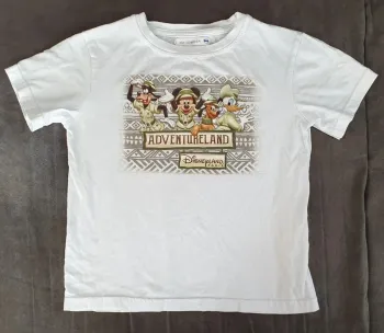 Tee-shirt blanc Disneyland 6 ans