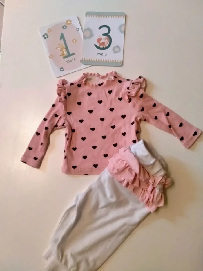 Ensemble bébé fille Marque SHEIN Taille 1-3 mois - photo numéro 2
