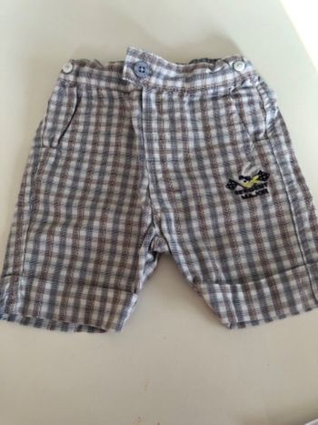 Short bébé à carreaux Sergent Major 6M