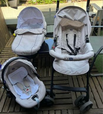 Poussette Chicco trio sprint beige
