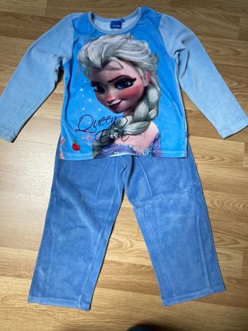 Pyjama velours reine des neiges