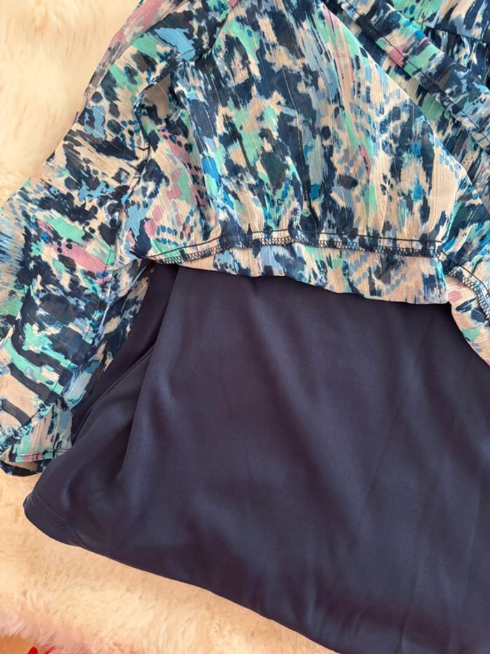 Robe Riu Paris bleue à motifs taille 38 - photo numéro 5