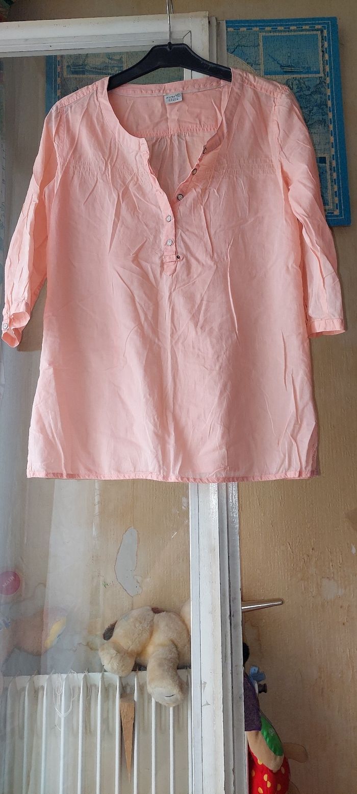Blouse saumon esprit