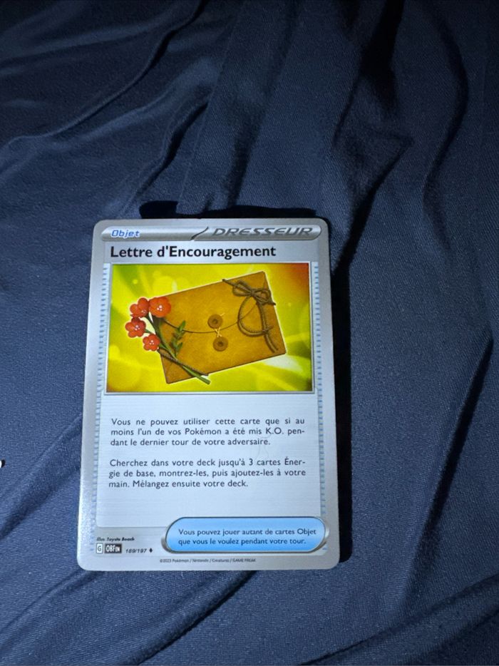 Carte Pokémon Lettre d’Encouragement 189/197