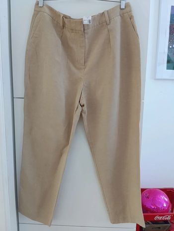 Pantalon beige souple Promod taille 44 neuf