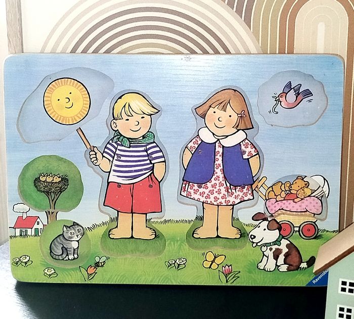 🧩 Ravensburger Vintage Rare Puzzle en bois - photo numéro 3