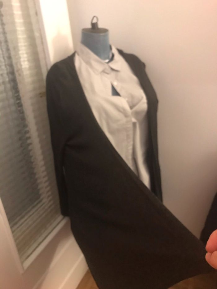 Gilet léger à pans taille xxl gris anthracite - photo numéro 2