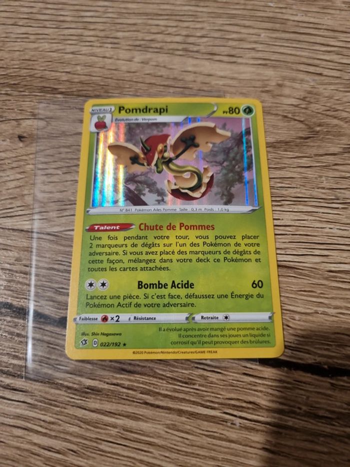 Carte pokémon pomdrapi holo 022/192 année 2020