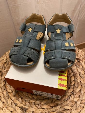 Sandales cuir bleu - Citrouille et compagnie - P30